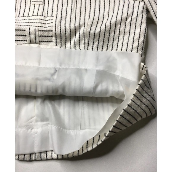 Vtg Gene Roye Womens Striped Geometric Panel Woven Blouse Top Shirt Size 10 S M - Picture 8 of 12